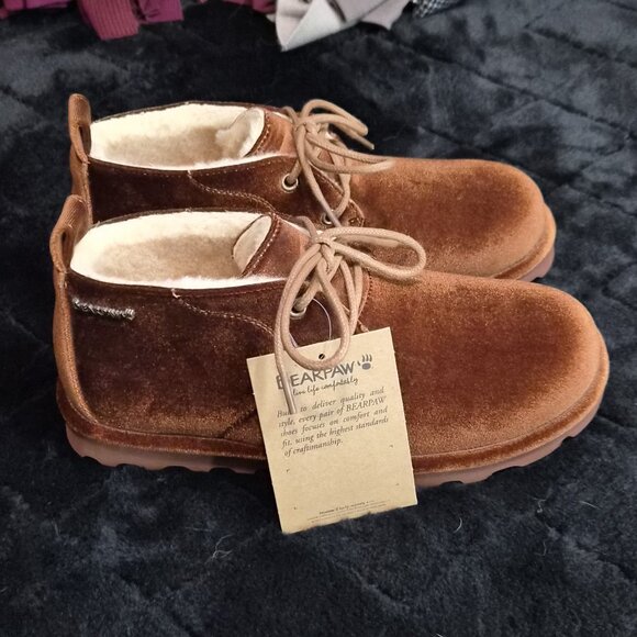 BearPaw Lace Up Booties - Picture 1 of 6